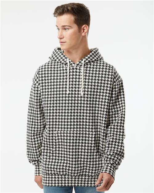 Independent Trading Co. Heavyweight Hooded Sweatshirt IND4000 - Houndstooth