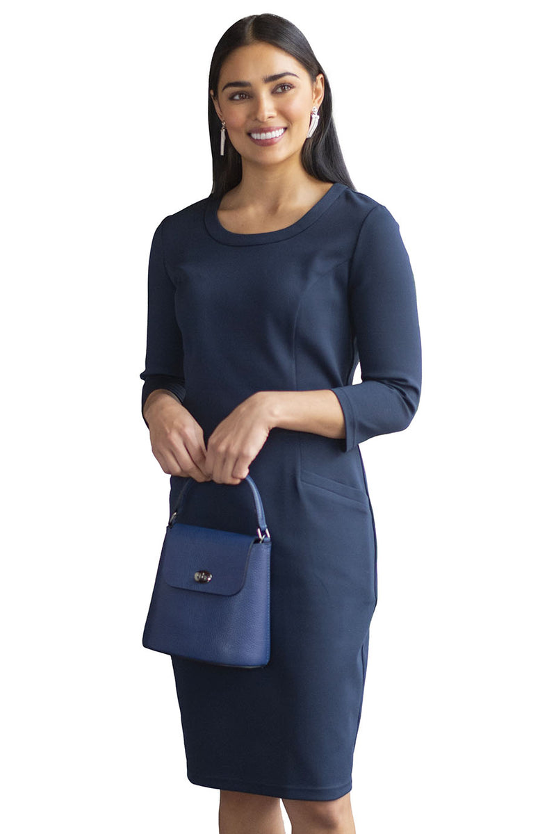 Edwards Ladies Ponte Sheath Dress [