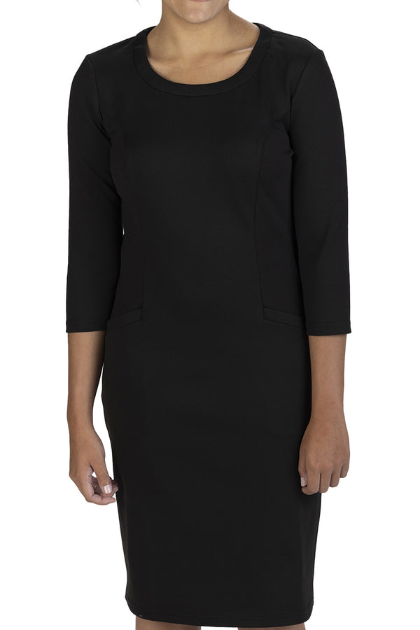 Edwards Ladies Ponte Sheath Dress [#9935].  Live Chat for Bulk Discounts