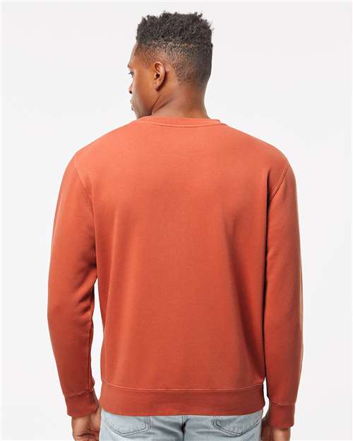 Independent Trading Co. Midweight Pigment-Dyed Crewneck Sweatshirt PRM3500 - Pigment Amber
