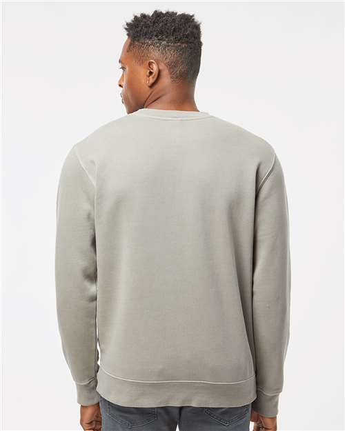 Independent Trading Co. Midweight Pigment-Dyed Crewneck Sweatshirt PRM3500 - Pigment Cement