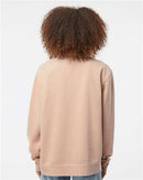 Independent Trading Co. Midweight Pigment-Dyed Crewneck Sweatshirt PRM3500 - Pigment Dusty Pink