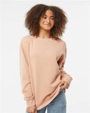 Independent Trading Co. Midweight Pigment-Dyed Crewneck Sweatshirt PRM3500 - Pigment Dusty Pink