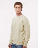 Independent Trading Co. Midweight Pigment-Dyed Crewneck Sweatshirt PRM3500 - Pigment Ivory