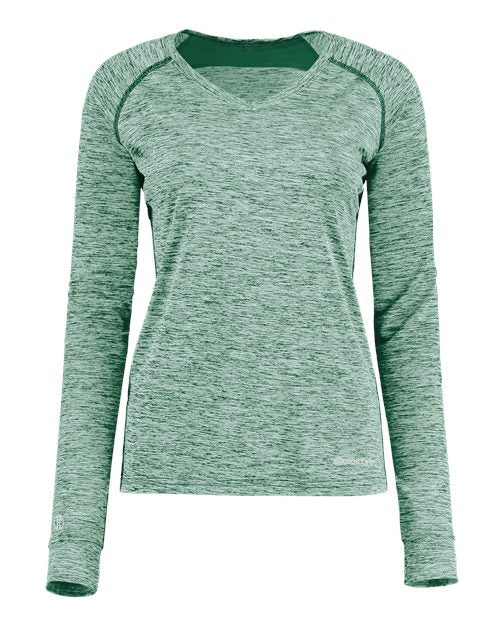 Holloway Women's Electrify CoolCore® Long Sleeve V-Neck T-Shirt 222770