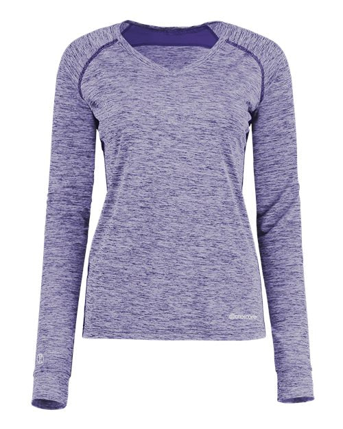 Holloway Women's Electrify CoolCore® Long Sleeve V-Neck T-Shirt 222770