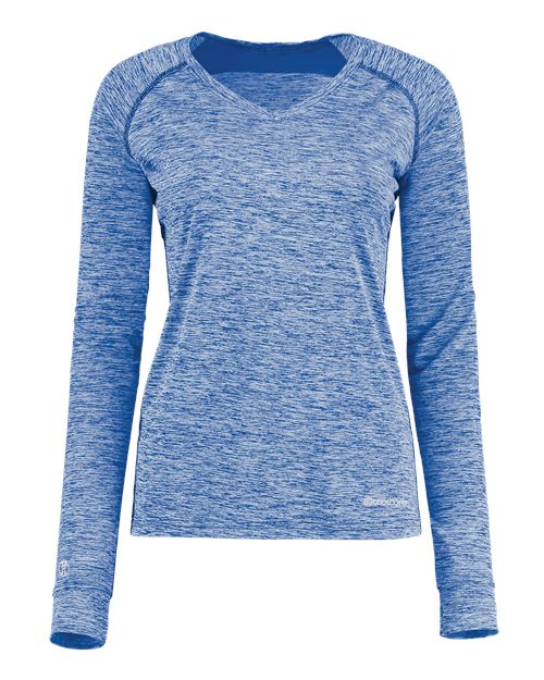 Holloway Women's Electrify CoolCore® Long Sleeve V-Neck T-Shirt 222770