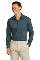 Brooks Brothers Tech Stretch Patterned Shirt BB18006. Live Chat for Bulk Discounts