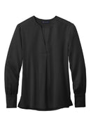 Brooks Brothers Women's Open-Neck Satin Blouse BB18009. Live Chat for Bulk Discounts