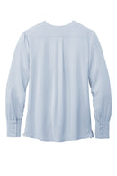 Brooks Brothers Women's Open-Neck Satin Blouse BB18009. Live Chat for Bulk Discounts