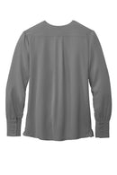 Brooks Brothers Women's Open-Neck Satin Blouse BB18009. Live Chat for Bulk Discounts