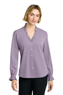 Brooks Brothers Women's Long Sleeve Ruffle Collar Blouse BB18011. Live Chat for Bulk Discounts