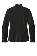 Brooks Brothers Women's Long Sleeve Ruffle Collar Blouse BB18011. Live Chat for Bulk Discounts