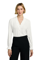 Brooks Brothers Women's Long Sleeve Ruffle Collar Blouse BB18011. Live Chat for Bulk Discounts