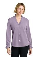 Brooks Brothers Women's Long Sleeve Ruffle Collar Blouse BB18011. Live Chat for Bulk Discounts