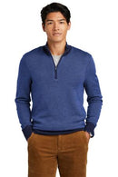 Brooks Brothers Washable Merino Birdseye 1/4-Zip Sweater BB18412. Live Chat for Bulk Discounts