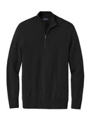 Brooks Brothers Washable Merino Birdseye 1/4-Zip Sweater BB18412. Live Chat for Bulk Discounts