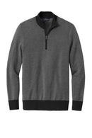 Brooks Brothers Washable Merino Birdseye 1/4-Zip Sweater BB18412. Live Chat for Bulk Discounts