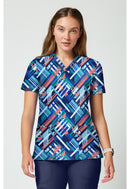 Cherokee 2 Pocket Print Top. Item CK00010 in CK ACHIEVE Collection. Live Chat for Bulk Discounts.