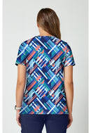 Cherokee 2 Pocket Print Top. Item CK00010 in CK ACHIEVE Collection. Live Chat for Bulk Discounts.