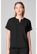 Cherokee Mandarin Collar Top. Item CK00038 in CK WW REVOLUTION Collection. Live Chat for Bulk Discounts.
