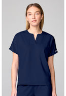 Cherokee Mandarin Collar Top. Item CK00038 in CK WW REVOLUTION Collection. Live Chat for Bulk Discounts.
