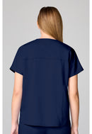 Cherokee Mandarin Collar Top. Item CK00038 in CK WW REVOLUTION Collection. Live Chat for Bulk Discounts.