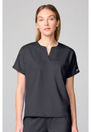 Cherokee Mandarin Collar Top. Item CK00038 in CK WW REVOLUTION Collection. Live Chat for Bulk Discounts.