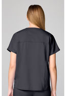 Cherokee Mandarin Collar Top. Item CK00038 in CK WW REVOLUTION Collection. Live Chat for Bulk Discounts.