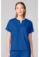 Cherokee Mandarin Collar Top. Item CK00038 in CK WW REVOLUTION Collection. Live Chat for Bulk Discounts.