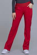 Cherokee Mid Rise Straight Leg Pull-on Pant. Item CK002P in CK IFLEX Collection. Live Chat for Bulk Discounts.