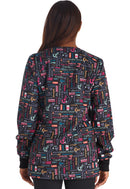 Cherokee Snap Front Print Warm-up Jacket. Item CK321 in CK GENUINE Collection. Live Chat for Bulk Discounts.
