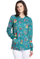 Cherokee Snap Front Print Warm-up Jacket. Item CK321 in CK GENUINE Collection. Live Chat for Bulk Discounts.