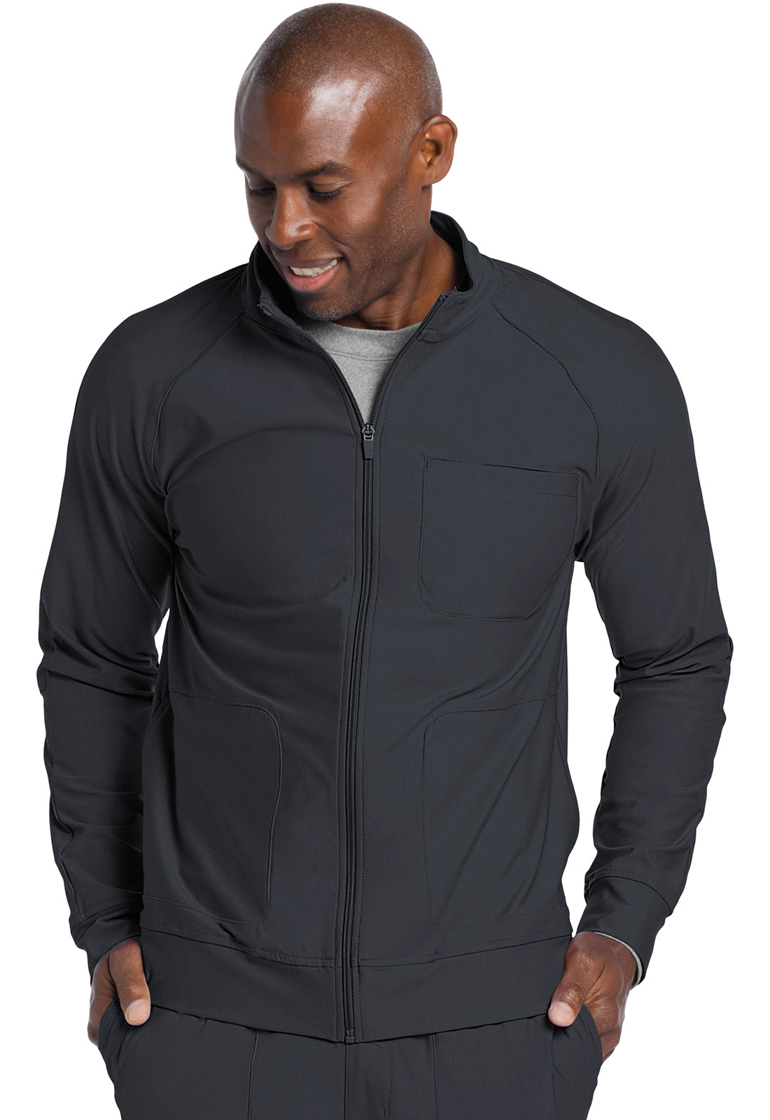 Cherokee Men's Zip Front Jacket. Item CK333 in CK FORM Collection. Liv