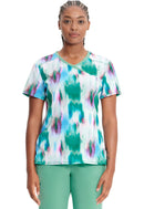 Cherokee Mock Print Wrap Top. Item CK608 in CK IN INFINITY Collection. Live Chat for Bulk Discounts.