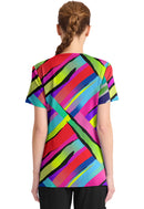 Cherokee Round Print Neck Top. Item CK609 in CK IN PRINTS Collection. Live Chat for Bulk Discounts.