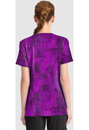 Cherokee Round Print Neck Top. Item CK609 in CK IN PRINTS Collection. Live Chat for Bulk Discounts.