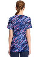 Cherokee Round Print Neck Top. Item CK609 in CK IN PRINTS Collection. Live Chat for Bulk Discounts.