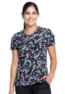 Cherokee V-Neck Print Top. Item CK678 in CK GENUINE Collection. Live Chat for Bulk Discounts.