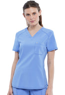 Cherokee Tuckable V-Neck Top. Item CK687A in CK IN INFINITY Collection. Live Chat for Bulk Discounts.