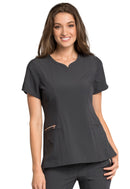 Cherokee Ribbed V-Neck Top. Item CK695 in CK STATEMENT Collection. Live Chat for Bulk Discounts.