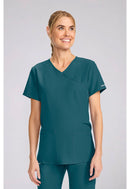 Cherokee Maternity Mock Wrap V-Neck Top. Item CK701A in CK WW ORIGINALS ULTRA Collection. Live Chat for Bulk Discounts.