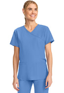 Cherokee Maternity Mock Wrap V-Neck Top. Item CK701A in CK WW ORIGINALS ULTRA Collection. Live Chat for Bulk Discounts.