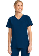 Cherokee Maternity Mock Wrap V-Neck Top. Item CK701A in CK WW ORIGINALS ULTRA Collection. Live Chat for Bulk Discounts.