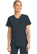 Cherokee Maternity Mock Wrap V-Neck Top. Item CK701A in CK WW ORIGINALS ULTRA Collection. Live Chat for Bulk Discounts.