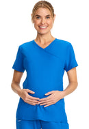 Cherokee Maternity Mock Wrap V-Neck Top. Item CK701A in CK WW ORIGINALS ULTRA Collection. Live Chat for Bulk Discounts.