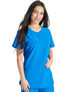 Cherokee Snap Front Henley Top. Item CK749A in CK CHEROKEE Collection. Live Chat for Bulk Discounts.