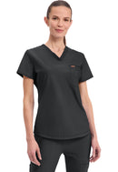 Cherokee Tuckable V-Neck Top. Item CK819 in CK FORM Collection. Live Chat for Bulk Discounts.