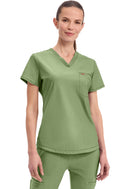 Cherokee Tuckable V-Neck Top. Item CK819 in CK FORM Collection. Live Chat for Bulk Discounts.