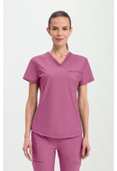 Cherokee Tuckable V-Neck Top. Item CK819 in CK FORM Collection. Live Chat for Bulk Discounts.